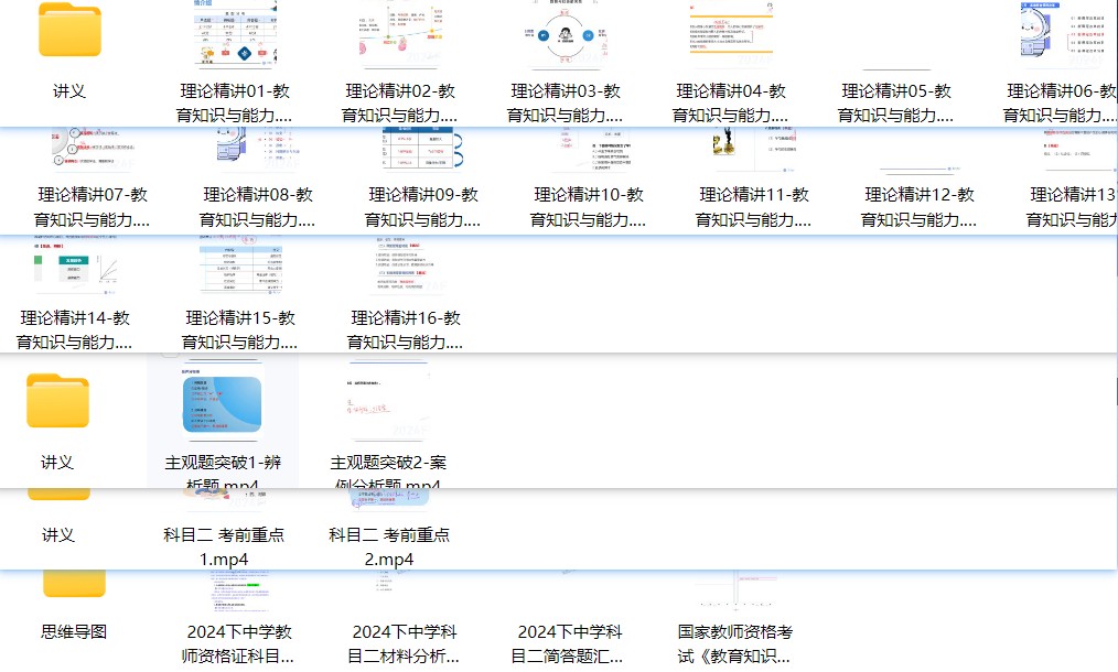 js【备考25教资】科目二—教育知识与能力全套资源