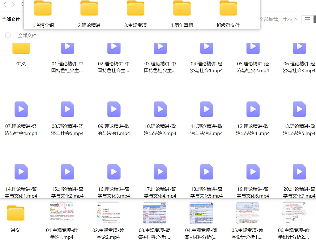 js【备考25教资】科目三—中学政治全套资源